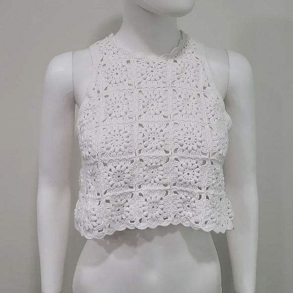 NWOT Show Me Your MuMu Laguna Crochet Top - Picture 3 of 11